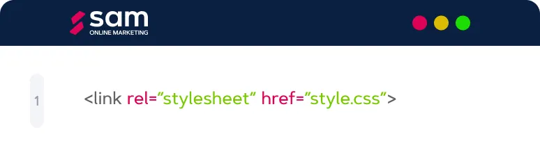 Externe CSS voorbeeld