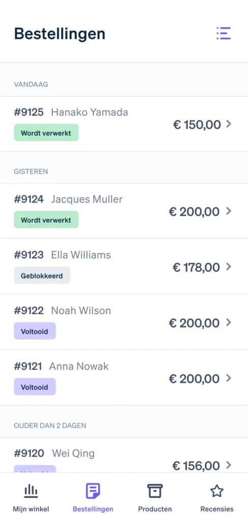 Online betalingen ontvangen