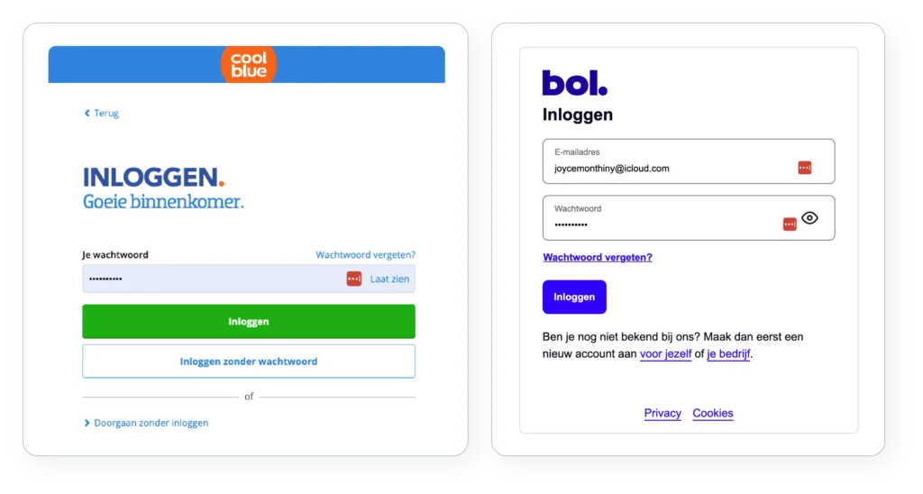 Gast-checkout vs. Verplicht account