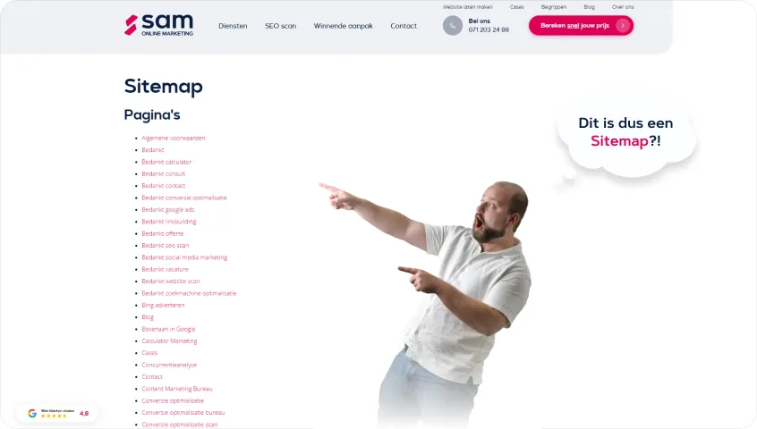 Wat is een sitemap?